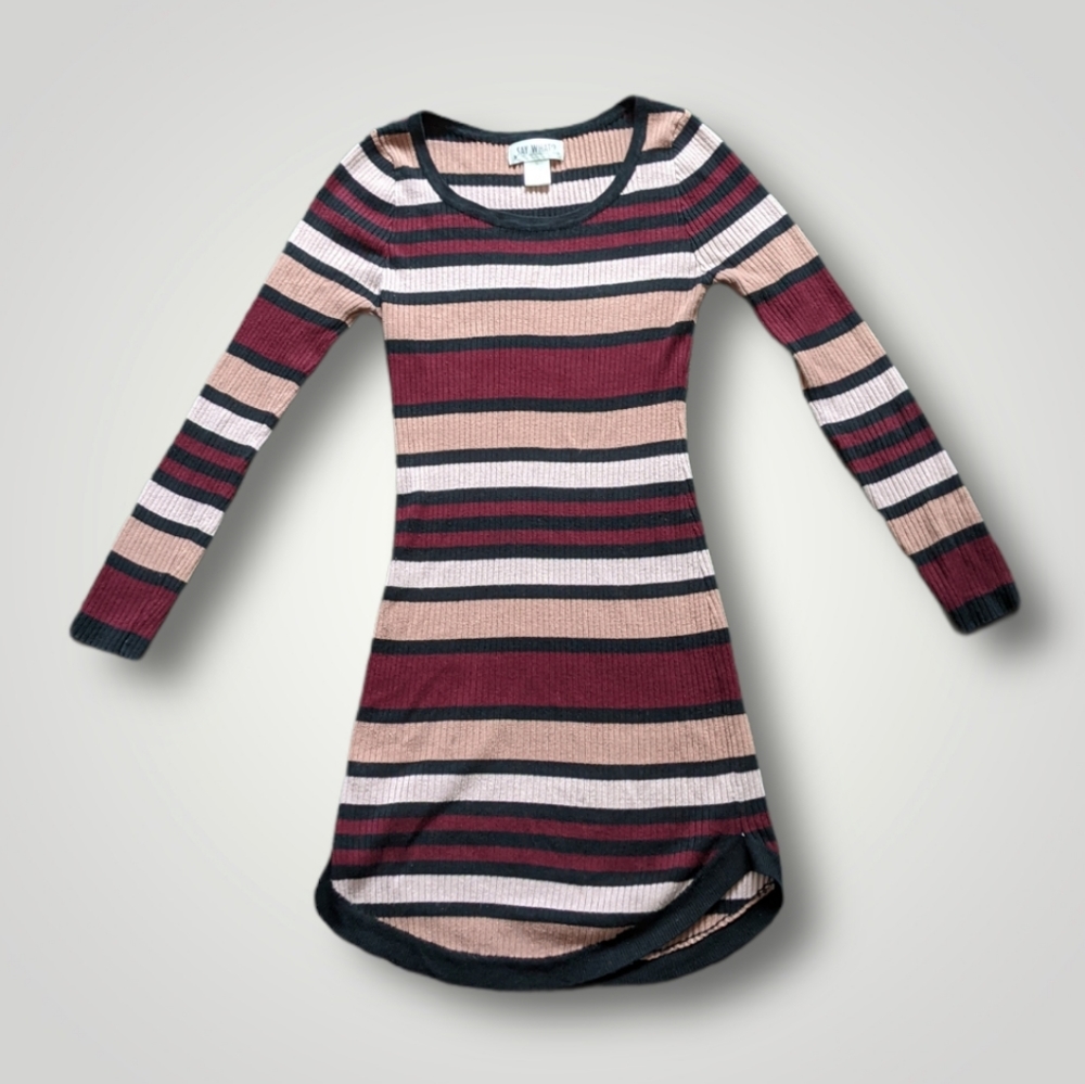 Striped Sweater Dress medium